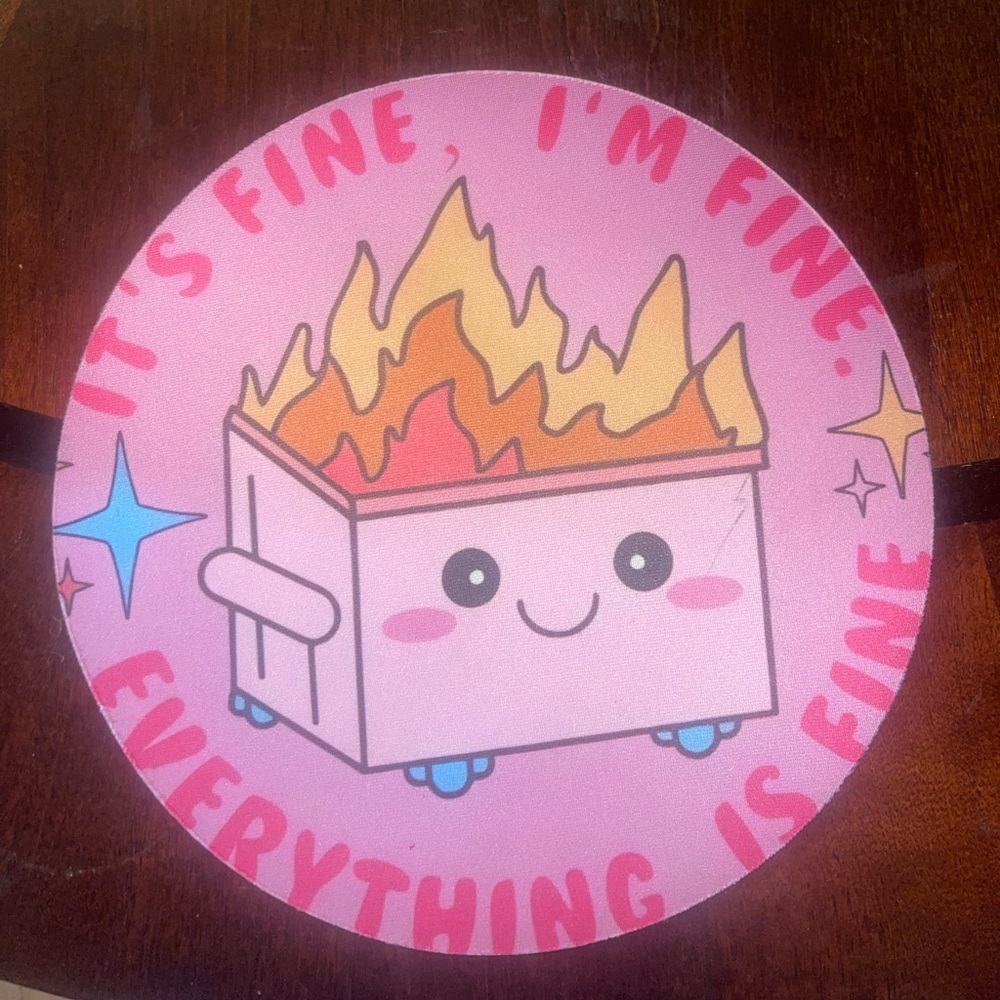 Hot pink Mouse Pad